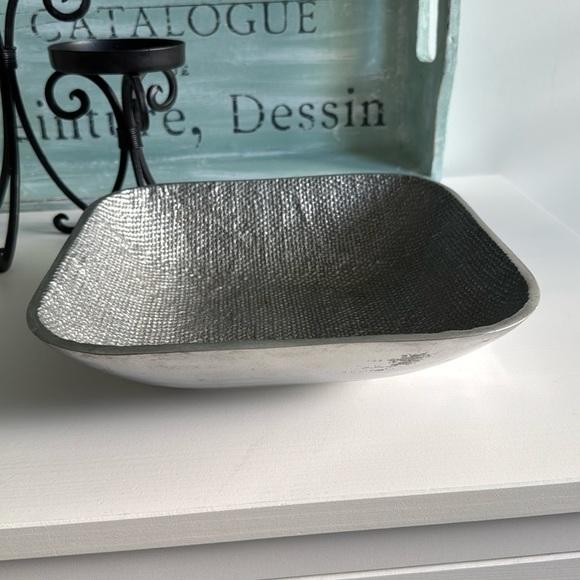 Joseph Abboud Made in India Square Decorative MCM Accent Bowl - Picture 1 of 7